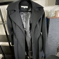 Kenneth Cole Black Ladies Wool Coat