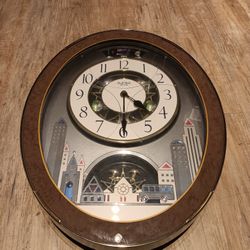 RARE Small World Rhythm CTS Nostalgia Light Sound Motion Musical Clock