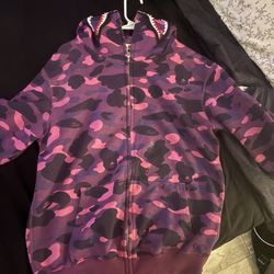 purple Bape Hoodie