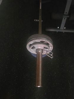 olympic weight bar and plates