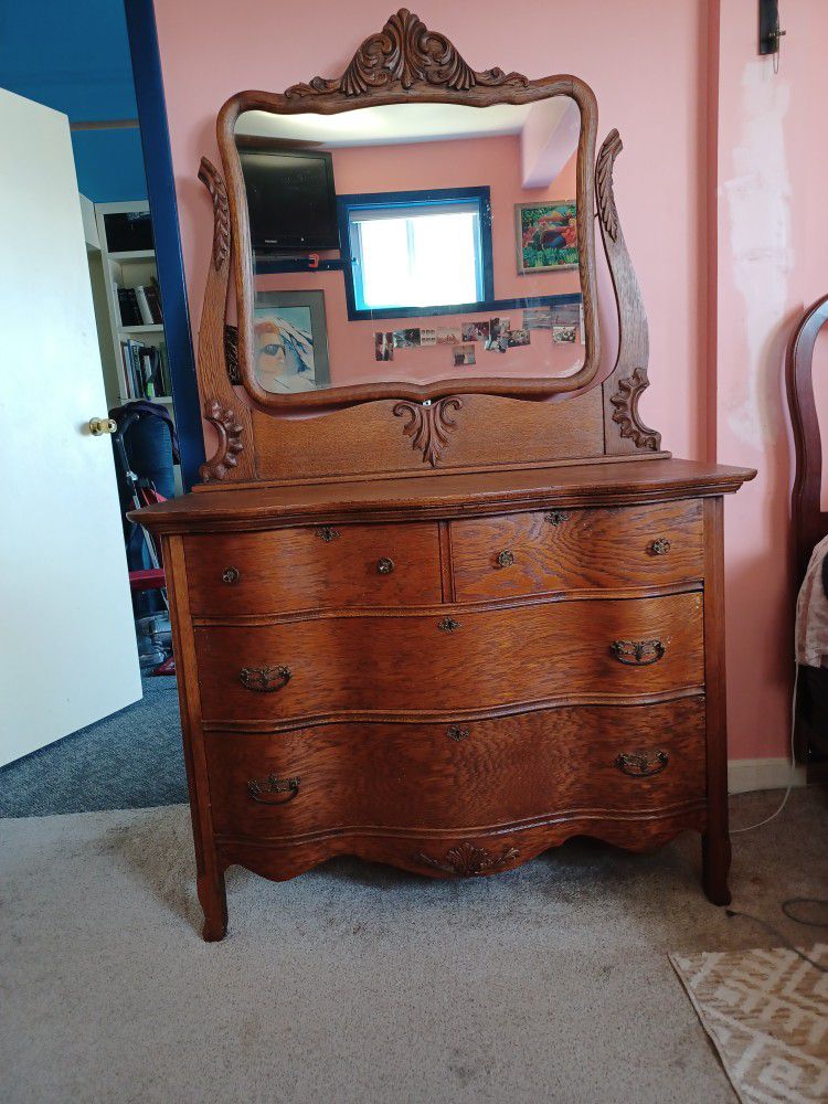 Antique Oak Dresser 
