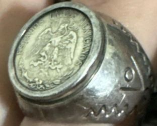 #2 Mexican Peso Ring - Sterling Silver