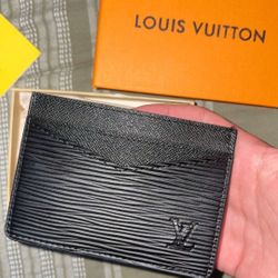Black LV Wallet Holder 