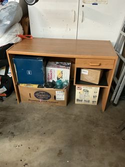 Wooden desk