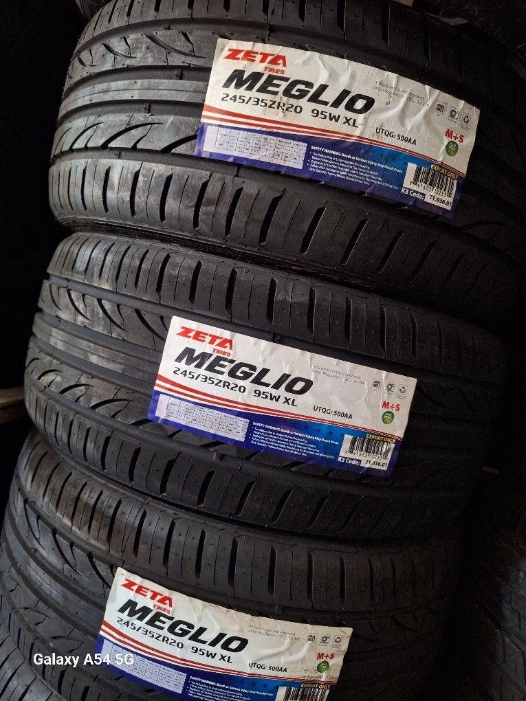 245/35/20/ $450 ZETA NEW FOUR TIRES