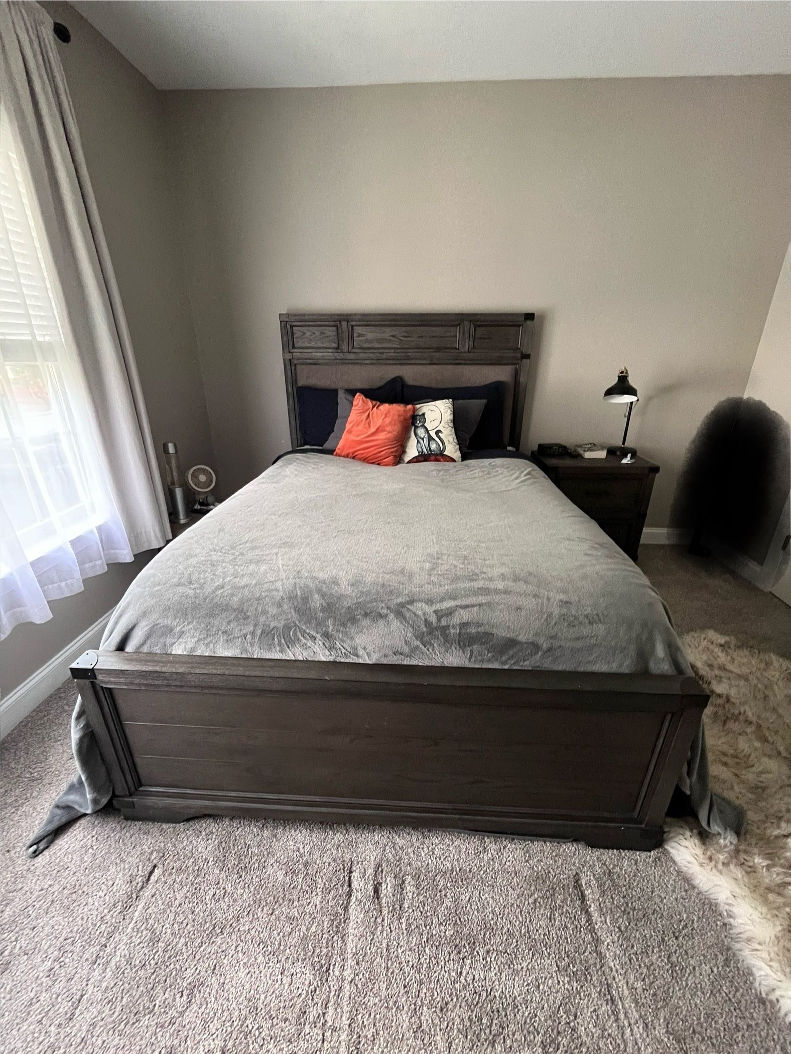 Harveys Queen Size Bed Frame And Nightstand