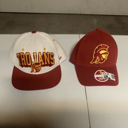 USC Trojans Baseball Caps (Lot Of 2)