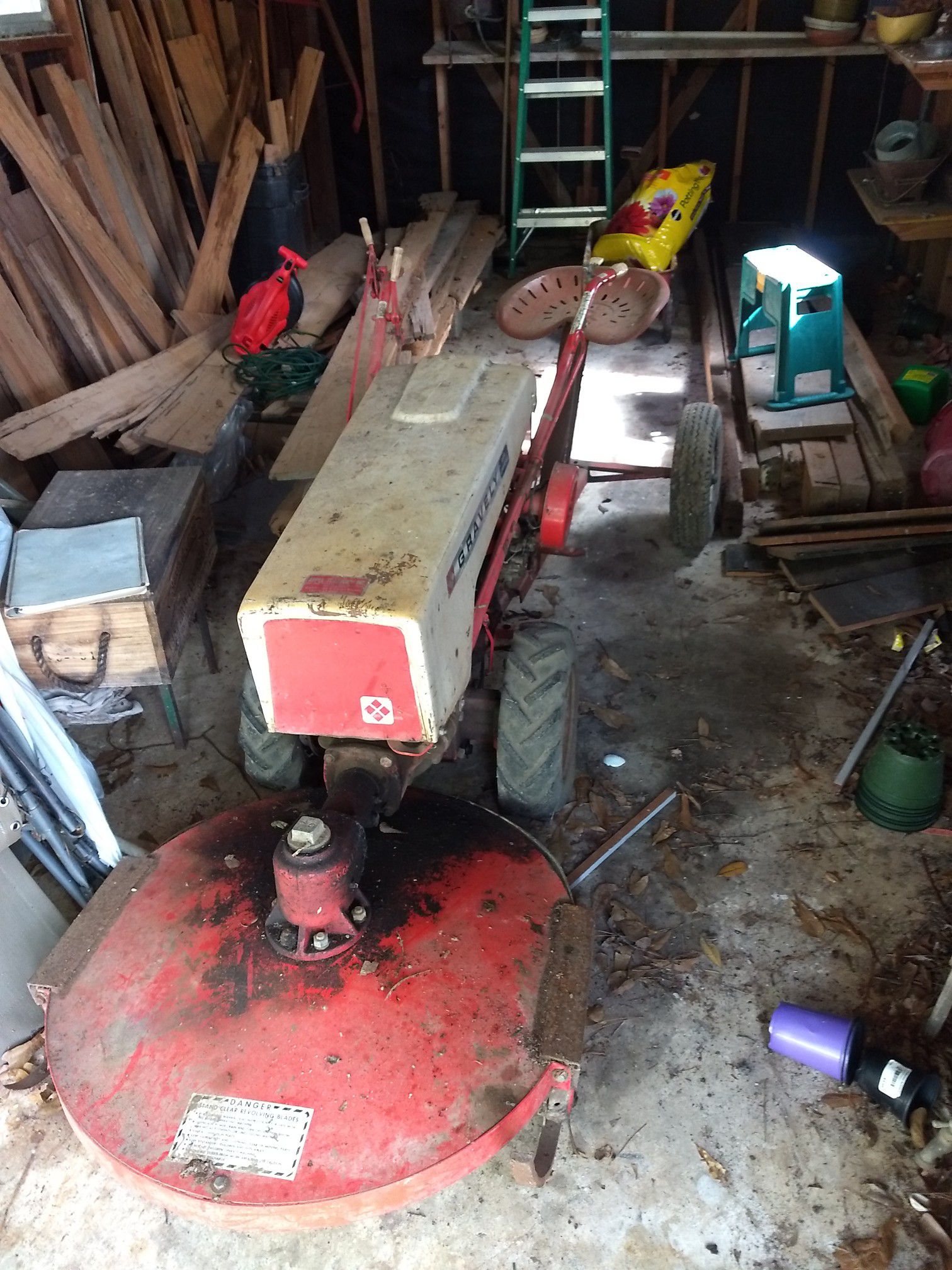Gravely lawnmower tractor