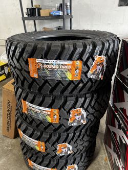 4 new tires 37/12.50/20 mud tires