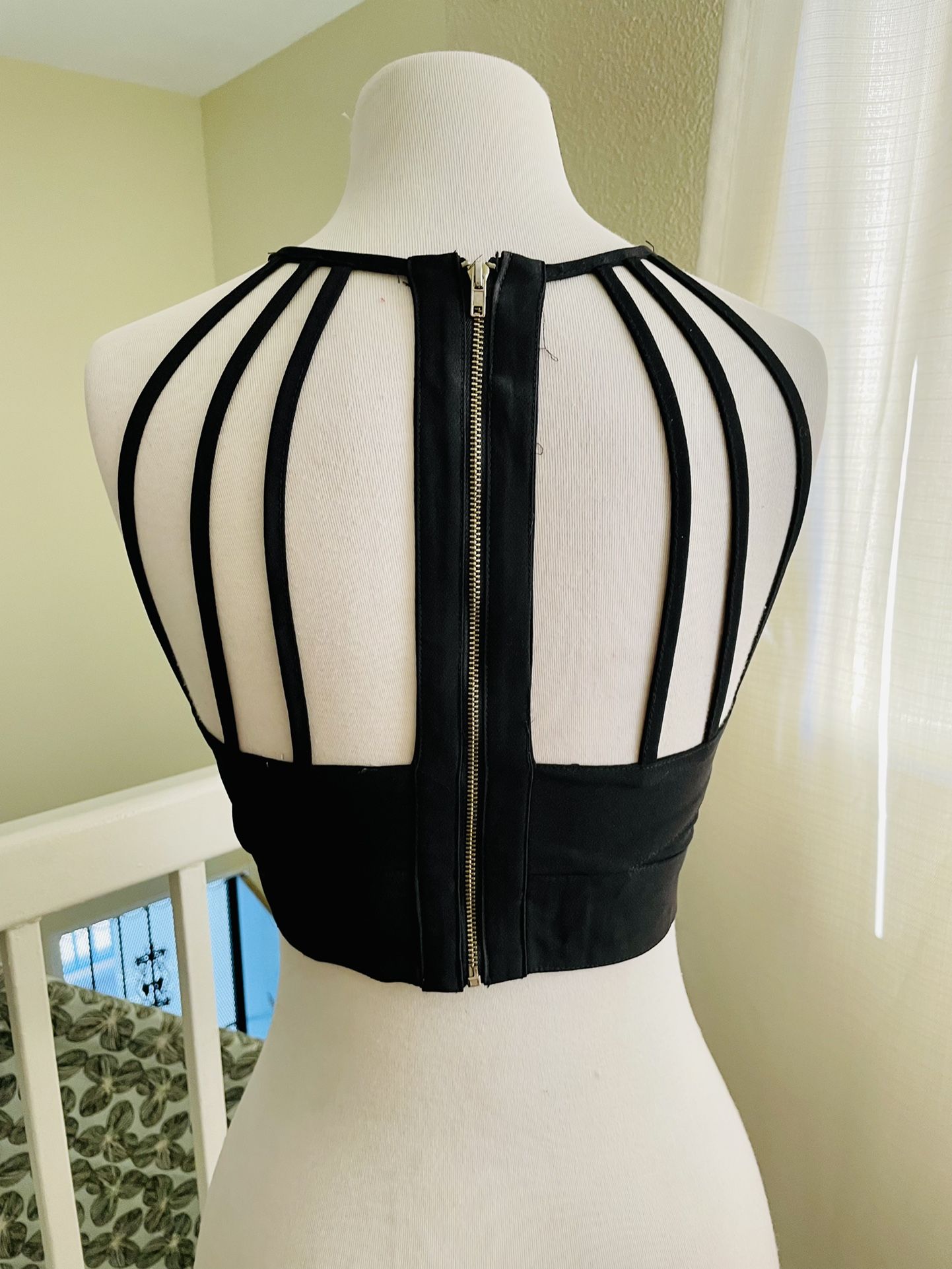 Black Small Halter Top 