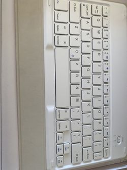 Red tablet case and keyboard