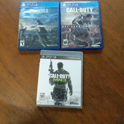 Playstation- Call Of Duty Advance Warfare, Call Of Duty Modern Warfare 3, Final Fantasy Xv