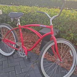 Mango Macaw 26" Men's Red Cruiser Bike
