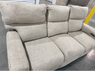 Like. New La-z-Boy Ave power recliner sofa W Headrest adjustment multi position