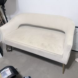 Cream Loveseat 