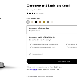 Aarke Sparking water maker