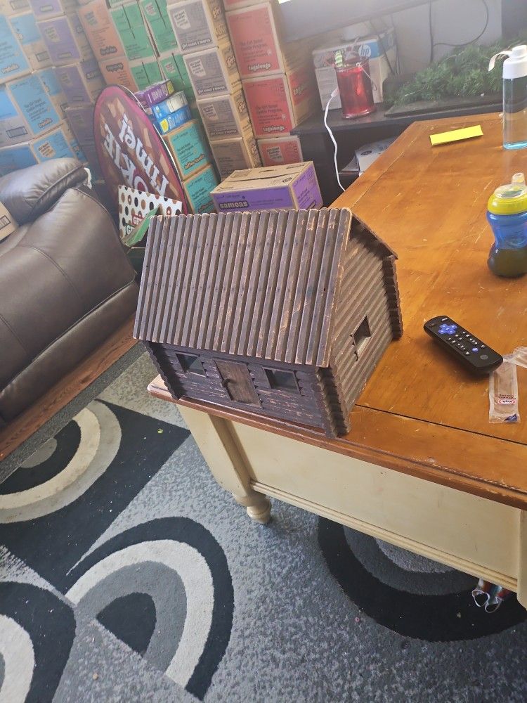 Vintage, built from scratch bird house.