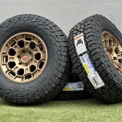 2025 Toyota Tundra 18” TRD Pro Style Wheels Falken 35x12.50R18 A/T Tires Sequoia Tacoma 4Runner Land Cruiser