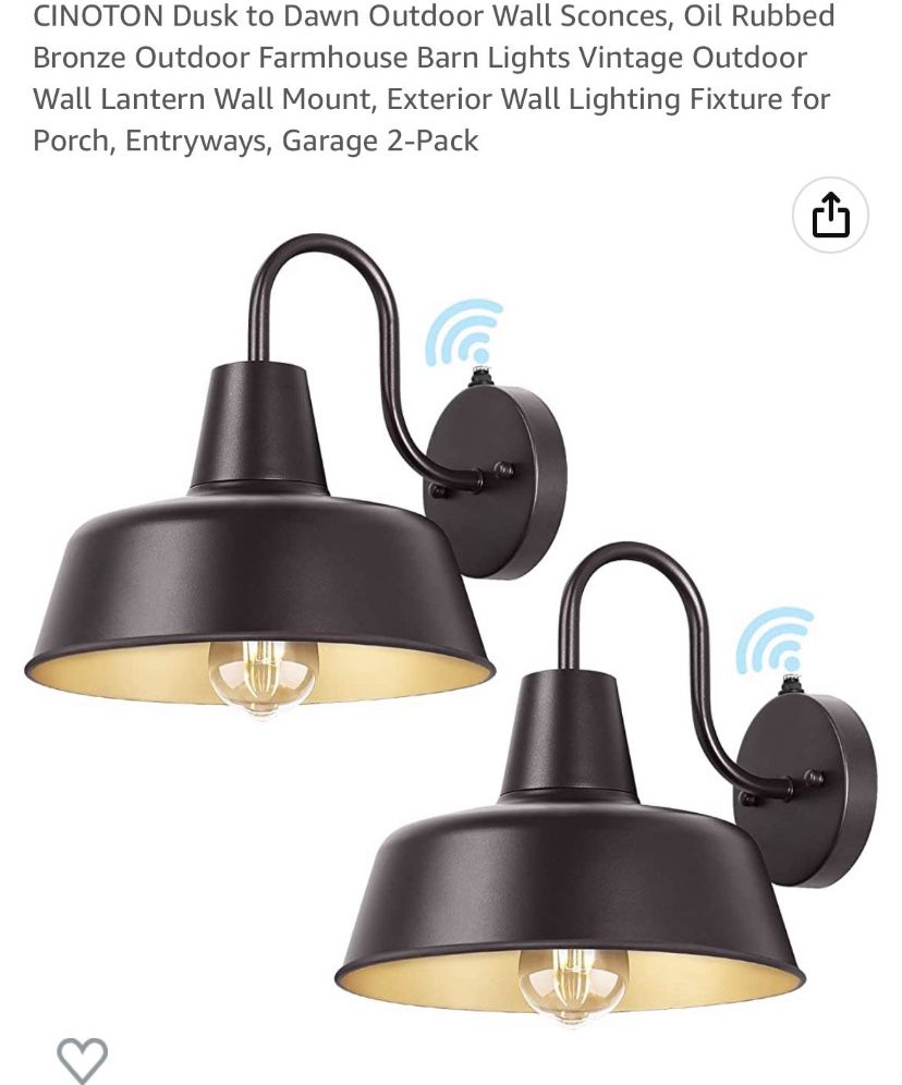 Exterior Wall Lighting Fixture for Porch, Entryways, Garage 2-Pack for Sale  in Las Vegas, NV OfferUp