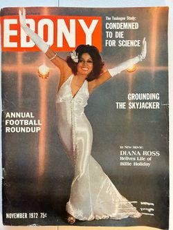 Vintage Ebony Magazine November 1972 Diana Ross