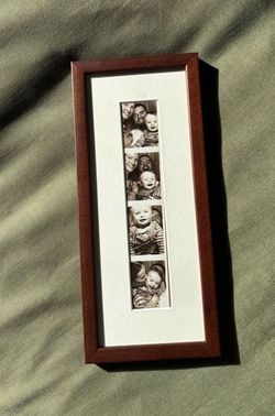 Custom Made Wood Frame for Vintage Film Strips