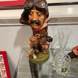 Aviator Chalkware Statue Ex Cond