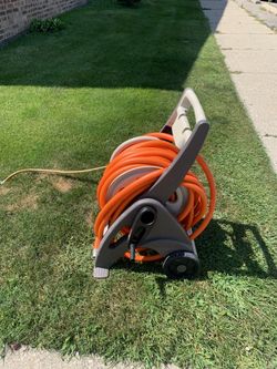Garden Hose With Reel Cart