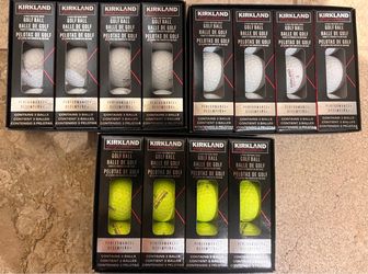 3 Dozen Brand New Kirkland Golf Balls- 2 dozen white and 1 dozen yellow ⛳️ ———