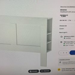 King Headboard With Storage 