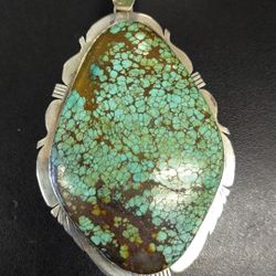 Number 8 Turquoise Pendant