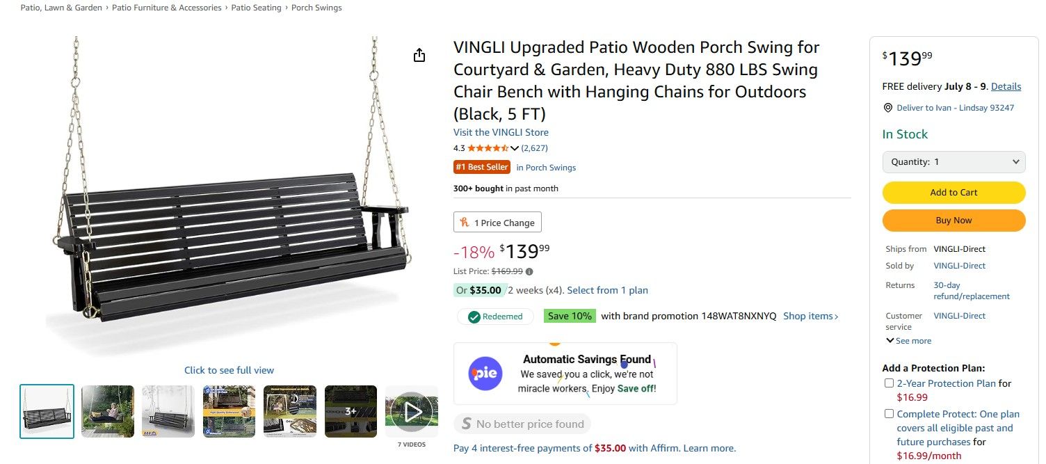 Porch Swing