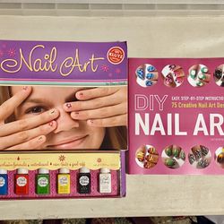 Nail Art Design DIY Books + Nail Polish BRAND NEW