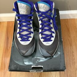 Nike Lebron 8 V/2 Summit Lake Hornets Grey Orion Blue 429676-001 Men’s Size 12