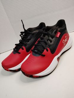 Under Armour Red and Black Sneakers