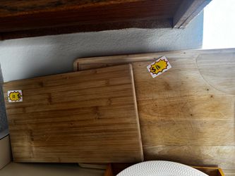 Bamboo and wood cutting boards - $10 each