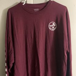 Vintage Vans Longsleeve Tee Shirt Red California