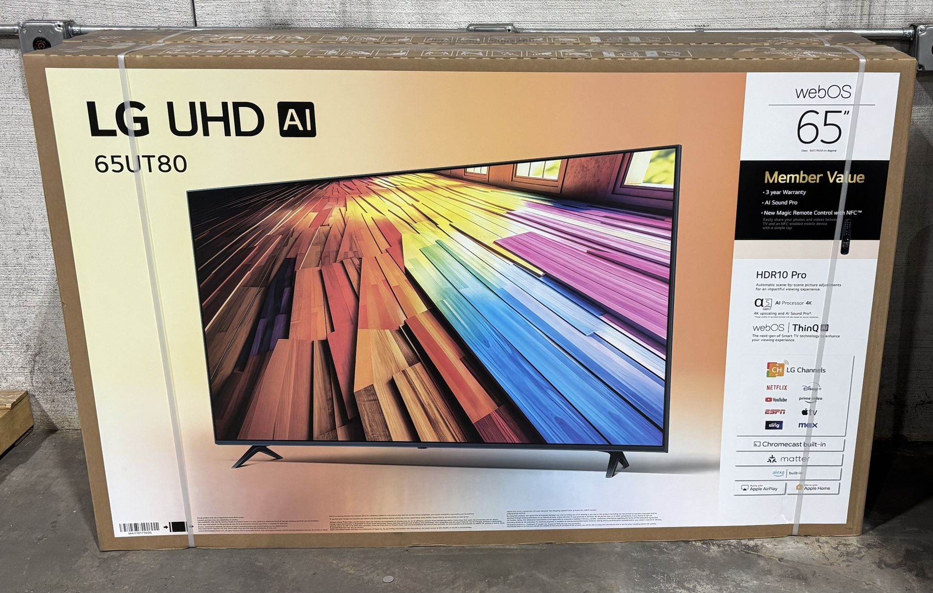 Brand New 65inch LG UHD AI TV
