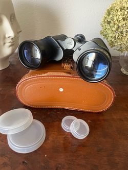 Japan Ohtake Vintage Binoculars with Leather Case