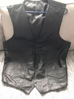 Leather vest
