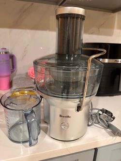 Silver Breville juicer