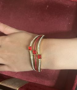 Beautiful Red & Gold Bracelet