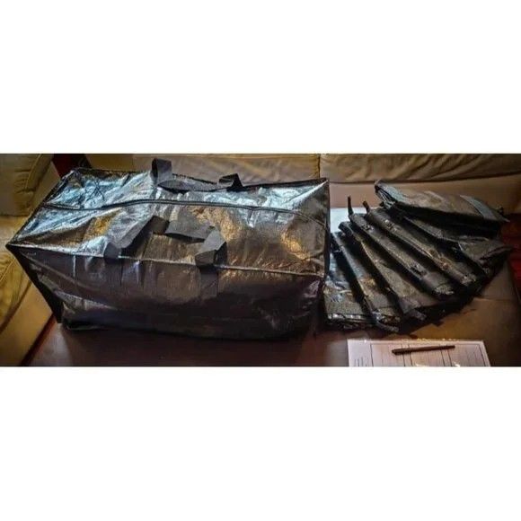 New Heavy Duty Moving Bags, Extra Large Storage Totes W/Backpack Straps Strong