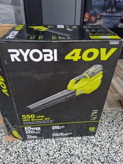 BLOWER RYOBI 40V BATTERY AND CHARGER INCLUDED