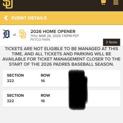San Diego Padres Opening Day Tickets at Petco 