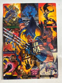 1995 Fleer Ultra X-Men small Promotional Card stock 6.5x10 inches