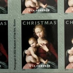 1000 CHRISTMAS VIRGIN AND CHILD USPS Forever Stamps