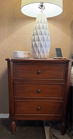This weekend only-60.00- Brown Beckett style pair (2) nightstands -30.5”H x 14.5”D x 23” W