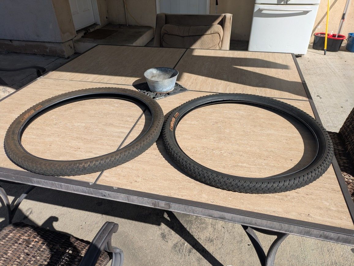 Two Bicycle Tires 26 Inch