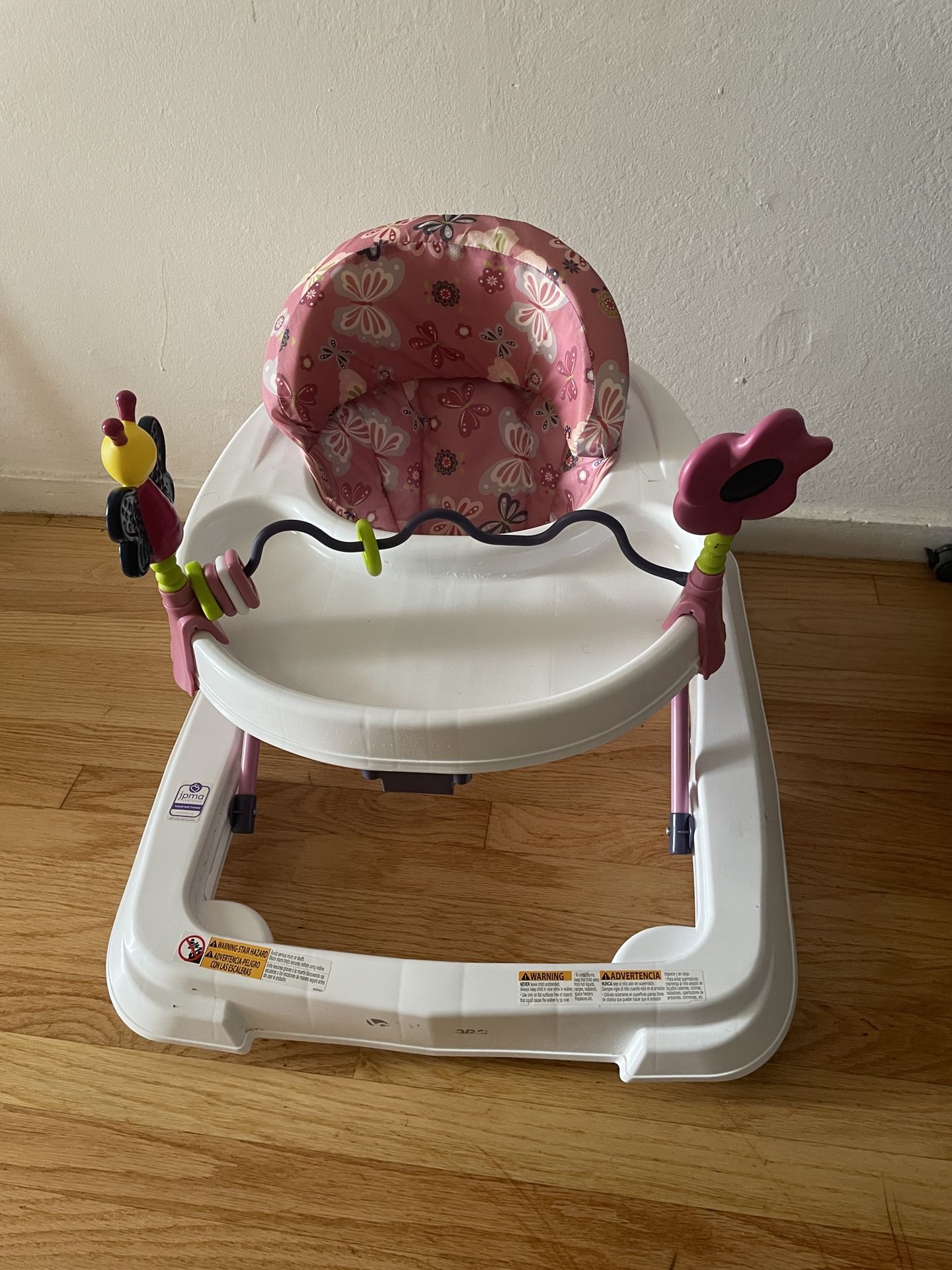 Baby Walker with Pink Seat