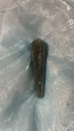 Moss agate crystal wand